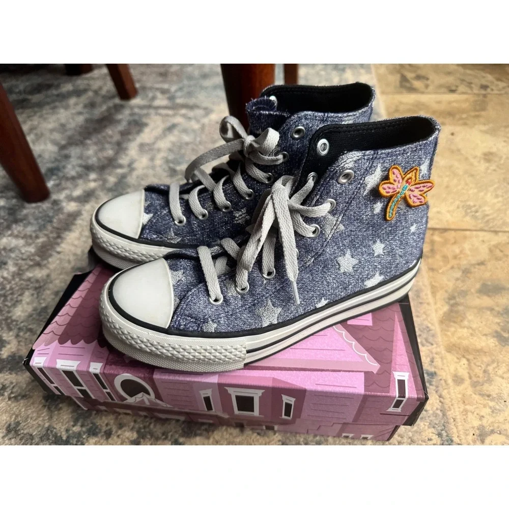 Kids‎ Converse x Coraline All Star High Top Sneakers Dragon Fly Star Size